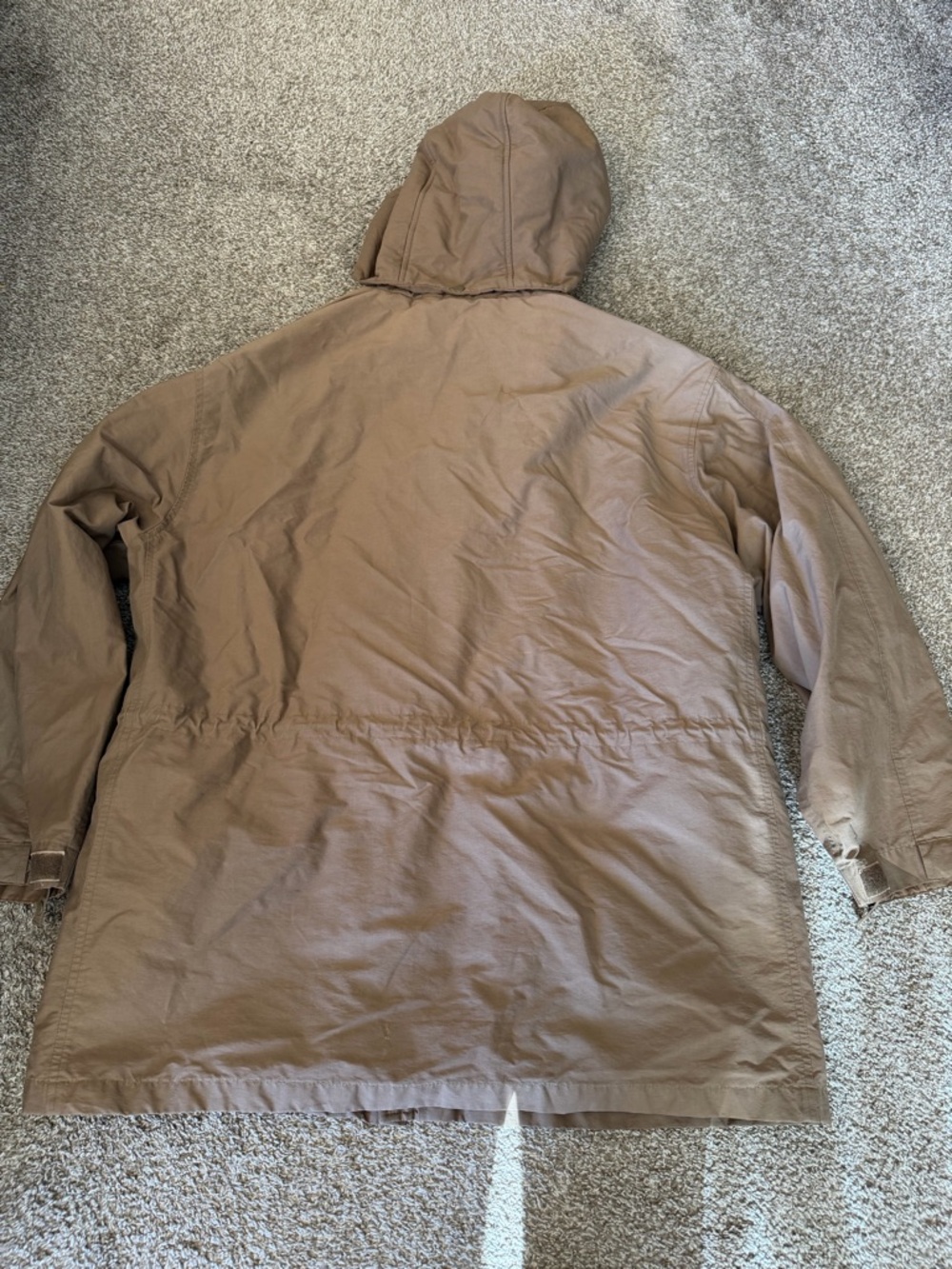 J Crew Vintage 90s Oarsman Nylon Cotton Canvas Anorak Tech Brown Jacket Large - Picture 8 of 8